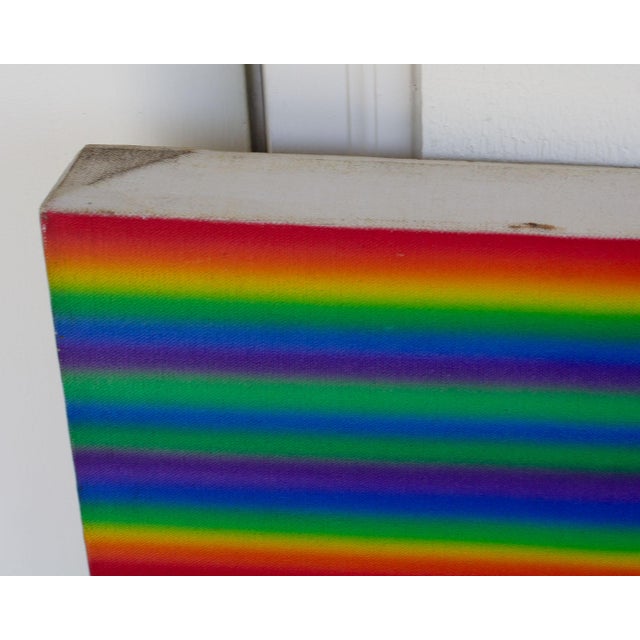 1986 Acrylic on Canvas Airbrush Painting Signed by Artist Steve Redman For Sale - Image 4 of 9