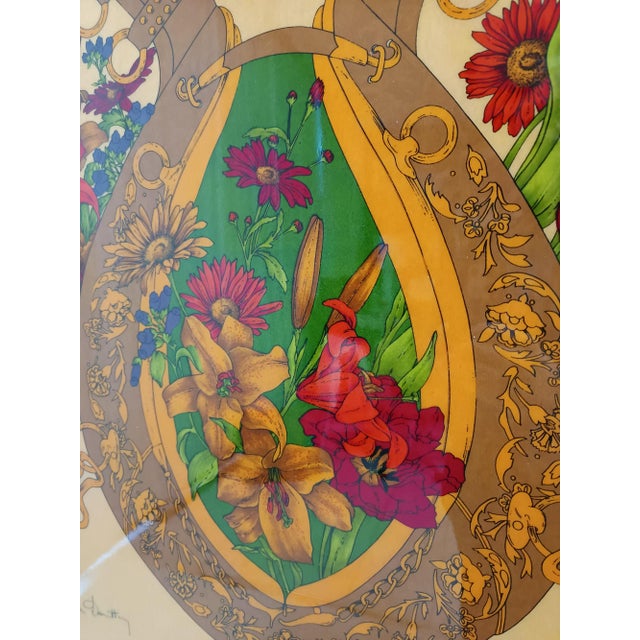 Postmodern Print on Wooden Tile Panel by Renato Balestra, Italy, 1980s For Sale - Image 6 of 14