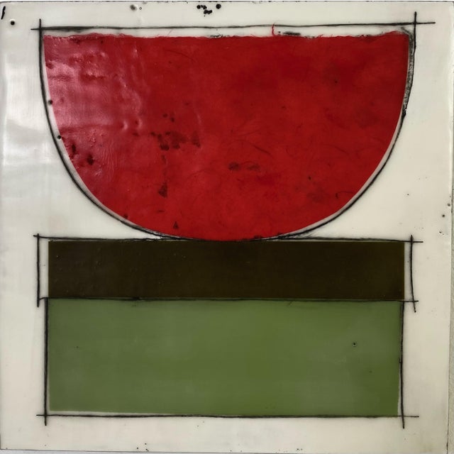 Encaustic Collage Installation by Gina Cochran - "Bigger Than Us" - 16 Panels For Sale - Image 11 of 17