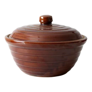 Antique Monmouth Western Stoneware Casserole Dish