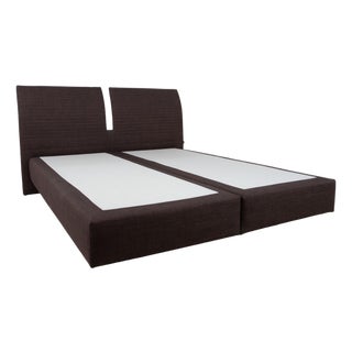Musterring Evolution Select Fabric Bed in Grey For Sale