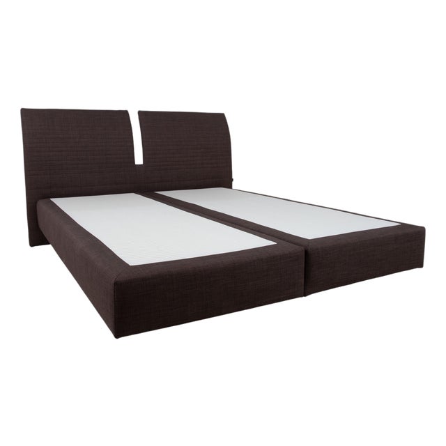 Musterring Evolution Select Fabric Bed in Grey For Sale
