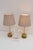Mid-Century Modern Italian Onyx and Brass Table Lamps, Set of 2 For Sale - Image 12 of 13