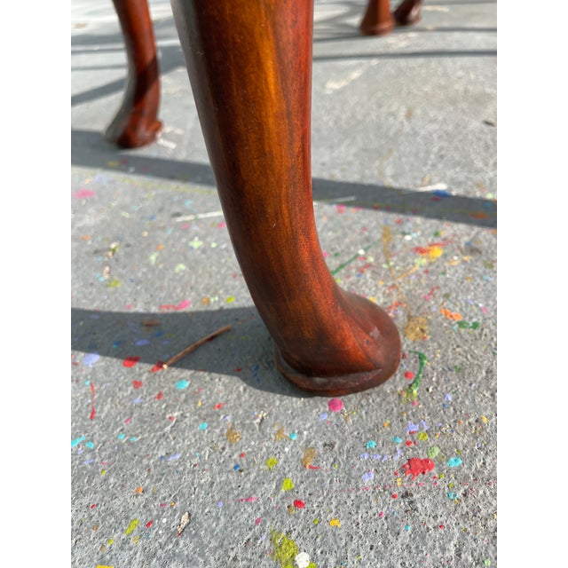 Auburn Theodore & Alexander Set of 4 Carved Wood Dining Chairs – Original Condition For Sale - Image 8 of 10