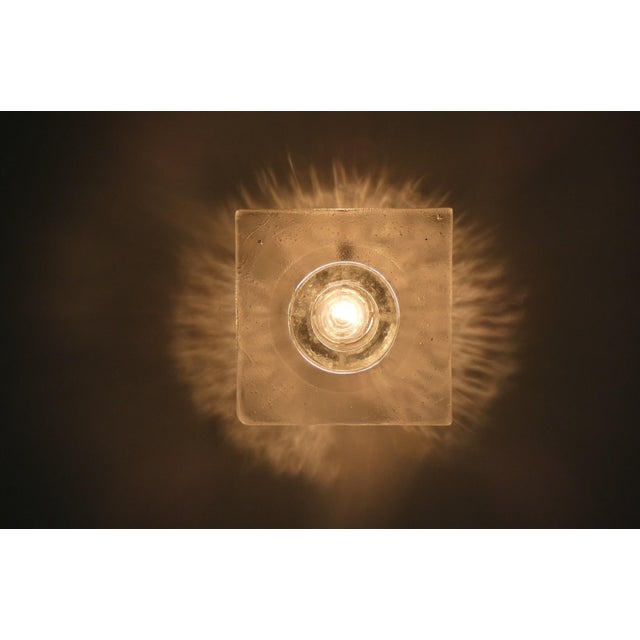 Silver Bulicante Glass Wall Lamp by Albano Poli for Poliarte Verona, Italy, 1960s, Set of 3 For Sale - Image 8 of 10