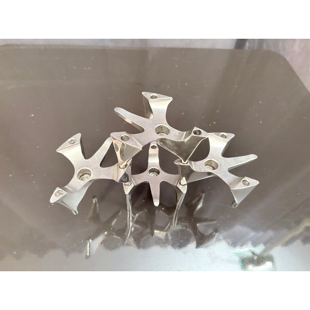 Space Age Modular Candlesticks from Hammonia Motard, Germany, 1970s, Set of 4 For Sale - Image 4 of 9
