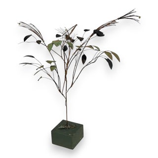 1969 Curtis Jere Metal Tree Sculpture For Sale