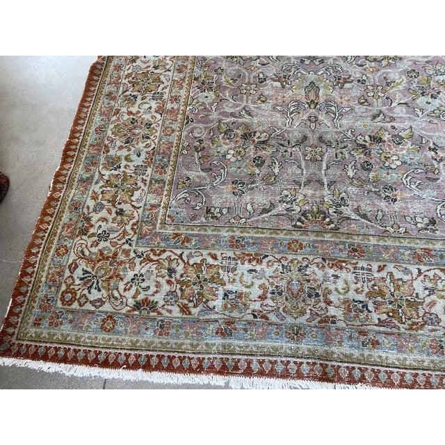 Mid 20th Century Vintage Traditional Hand-Knotted Wool Rug - 10'8" x 16'11" For Sale - Image 5 of 10