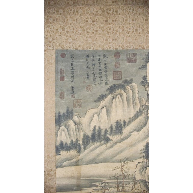 Early 20th Century Chinese Landscape Scroll For Sale - Image 4 of 10
