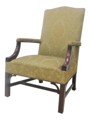 Biggs Chippendale Mahogany Library Chair