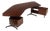 First Edition T96 Rosewood Boomerang Desk by Osvaldo Borsani for Tecno, 1950 For Sale