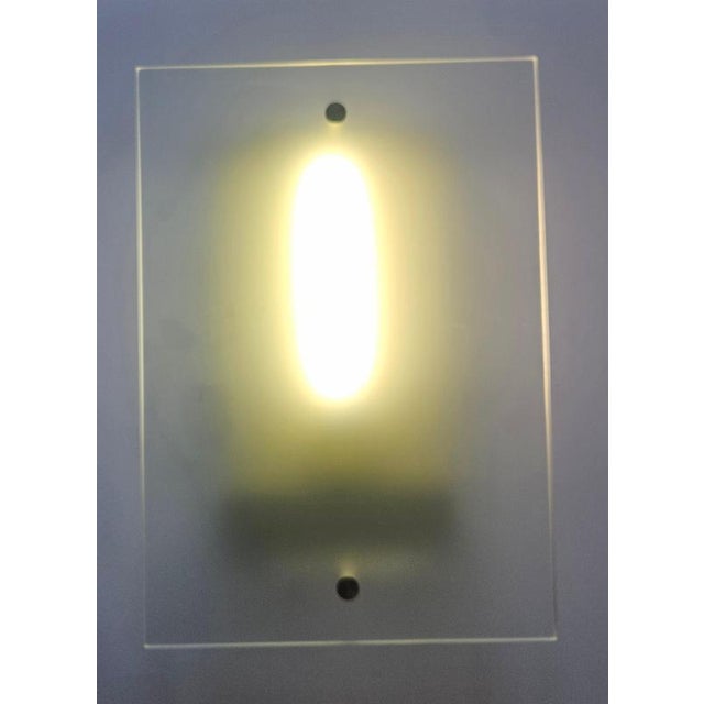 Mid-Century Glass Wall Lamps, Germany, 1970s, Set of 2 For Sale - Image 9 of 10