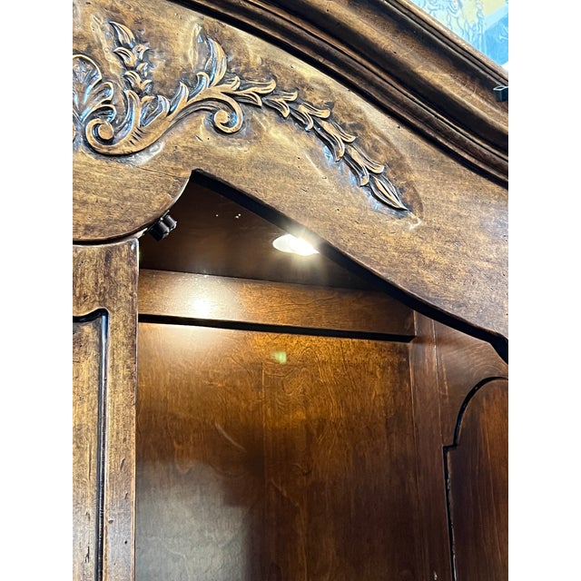 French Provincial Two Piece Kitchen Hutch Chairish