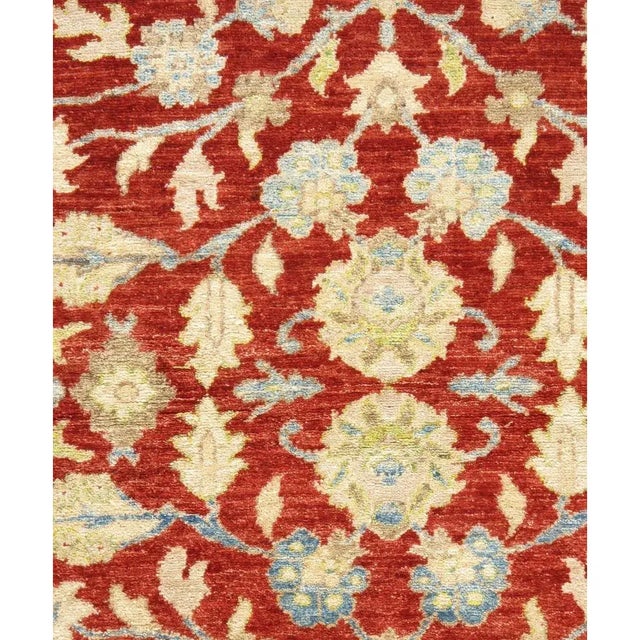 Vintage Circa 1990 Red Traditional Wool Rug - 4'5 X 5'5 For Sale - Image 4 of 4