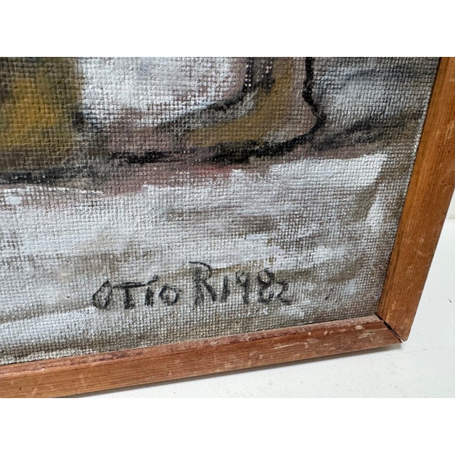 Paint Oil Painting of Women Dancing by Artist Otto Rothenberg (American, 1893-1992) For Sale - Image 7 of 7