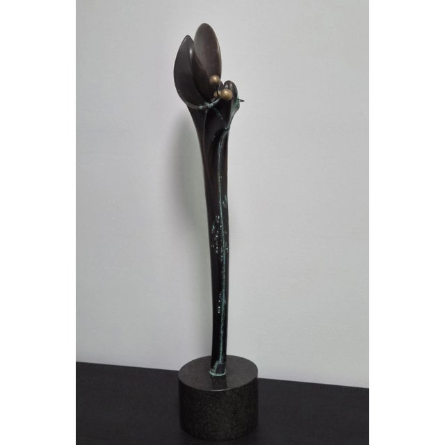 Heidi Hornberger "Integration" Bronze on Marble Sculpture For Sale - Image 9 of 14
