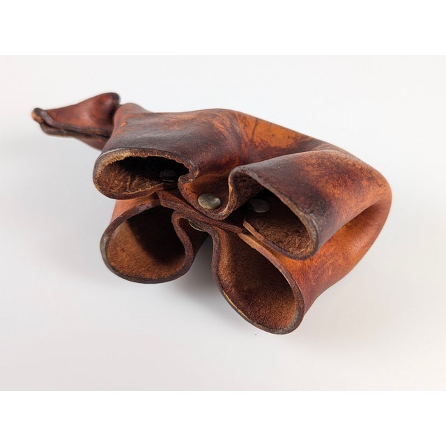 Vintage Leather Bear, Germany, 1960s For Sale - Image 10 of 10