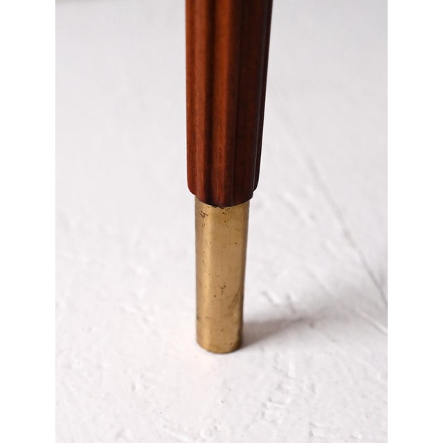 Wood Scandinavian Bedside Tables in Mahogany, 1940s, Set of 2 For Sale - Image 7 of 10