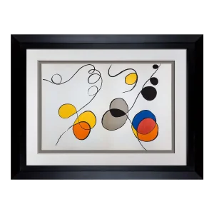 Alexander Calder Original Color Double Lithograph Limited Ed. W/Frame Included