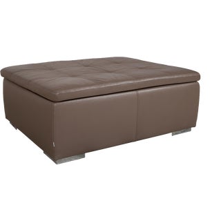 Leather Mezzo Ottoman from BoConcept For Sale