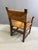 1960s Rustic Rush-Woven Wooden Armchair, 1970s For Sale - Image 5 of 6