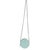 Green Teal Ultimate Stitch Lambskin Round Clutch On Chain For Sale - Image 8 of 9