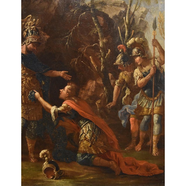 Francesco Fontebasso, Alexander the Great, 1760, Oil on Canvas For Sale - Image 8 of 16