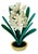 Japanese Carved Polychrome Potted Hyacinth For Sale - Image 3 of 11
