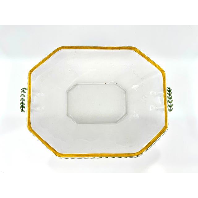 1970s 1978 Signed Hand-Painted Ceramic Jardiniere Planter, Made in Portugal for Sigma by McMxxiv For Sale - Image 5 of 11