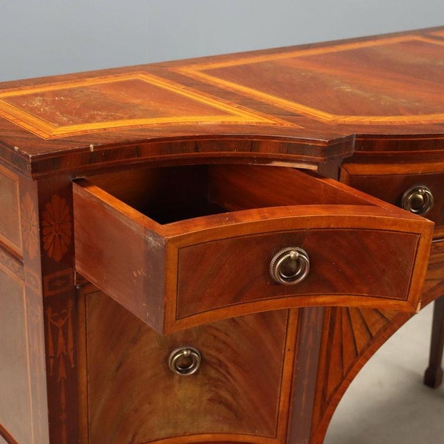 Victorian Style Mahogany Sideboard with Inlays For Sale - Image 3 of 12