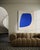 This minimalist abstract canvas presents an organic form in a deep blue, inspired by the purity of cobalt blue pigment....
