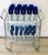 Blue Los Castillo Style Hand-Blown Cobalt Blue Glassware With Pewter Stems Set- 37 Pieces For Sale - Image 8 of 10