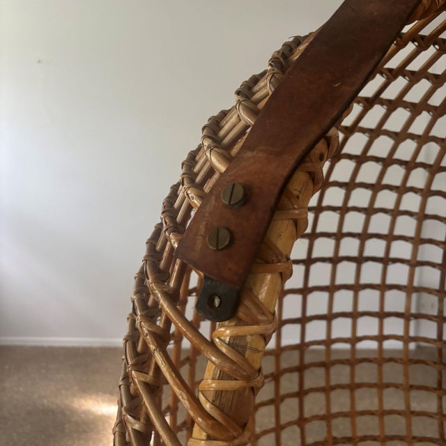 Eureka Hanging Basket Chair by Giovanni Travasa for Bonacina, Italy, 1950s For Sale - Image 9 of 11