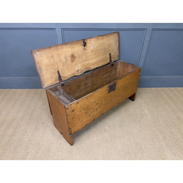 18th Century Elm Coffer, 1750 For Sale - Image 10 of 14