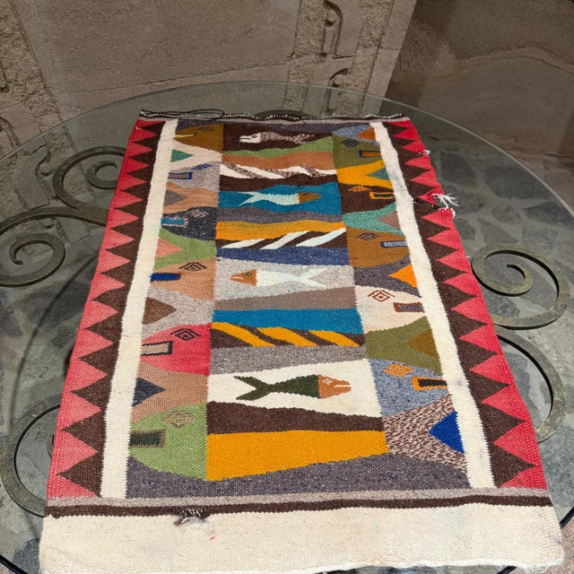 1960s Wall Art Hand-Woven Fish Tapestry Pair For Sale - Image 4 of 12