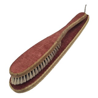 Vintage Clothes Brush in Upholstered Case, 1950s-1970s For Sale
