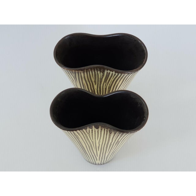 Vintage Ceramic Vases, 1950s, Set of 2 For Sale - Image 6 of 7