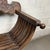 Brown Savonarola Bench in Carved Wood For Sale - Image 8 of 15