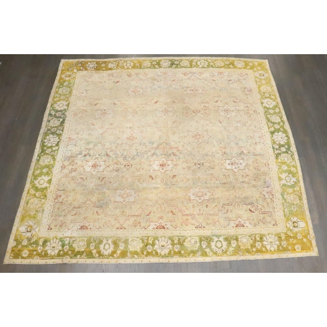 A late 19th Century Agra Square Rug
