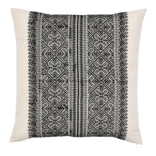 Toledo 22" Black & White Pillow For Sale