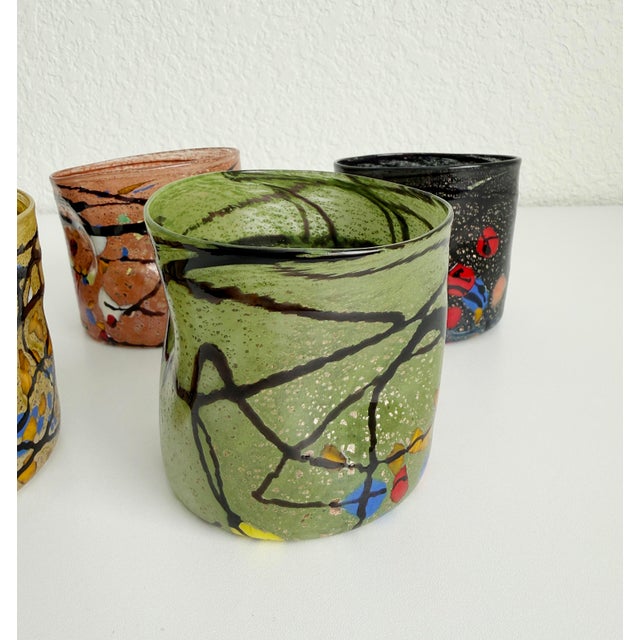 Murano Murano Goto Style Tumblers - Set of Five For Sale - Image 4 of 13