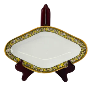 Ironstone Yvonne Dish from Orchies, Early 20th Century