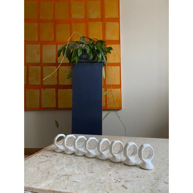 Contemporary Pfaltzgraff Heritage Napkin Rings, Set of 8 For Sale - Image 3 of 6