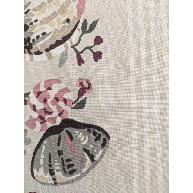 Light Gray Designer Coastal Sea Shell Fabric 2+ Yards For Sale - Image 8 of 16