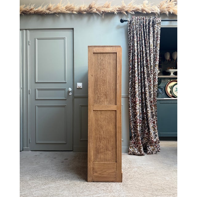 Wood Double Tambour Door Filing Cabinet, 1950s For Sale - Image 7 of 16