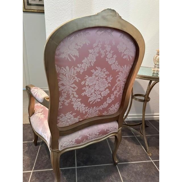 1990s 1990s Salon Chair - French Provincial Style For Sale - Image 5 of 5