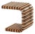 Slatted Palmwood Luxor Side Table by Pacific Green For Sale
