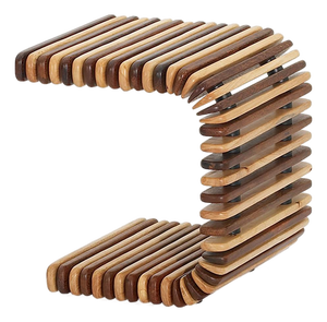 Slatted Palmwood Luxor Side Table by Pacific Green