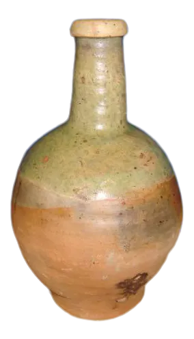 Antique Early 1800's French Green Glazed Jug Pitcher, From South of France