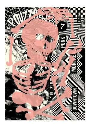 2017 Contemporary Music Poster - Pouzza Punk Festival